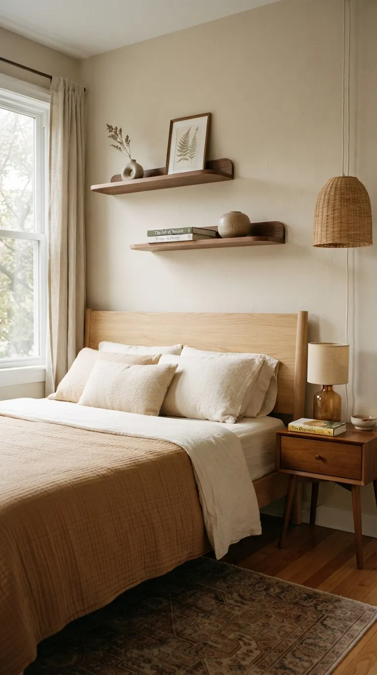 bedroom wall decor ideas for women Curved Wall Shelves