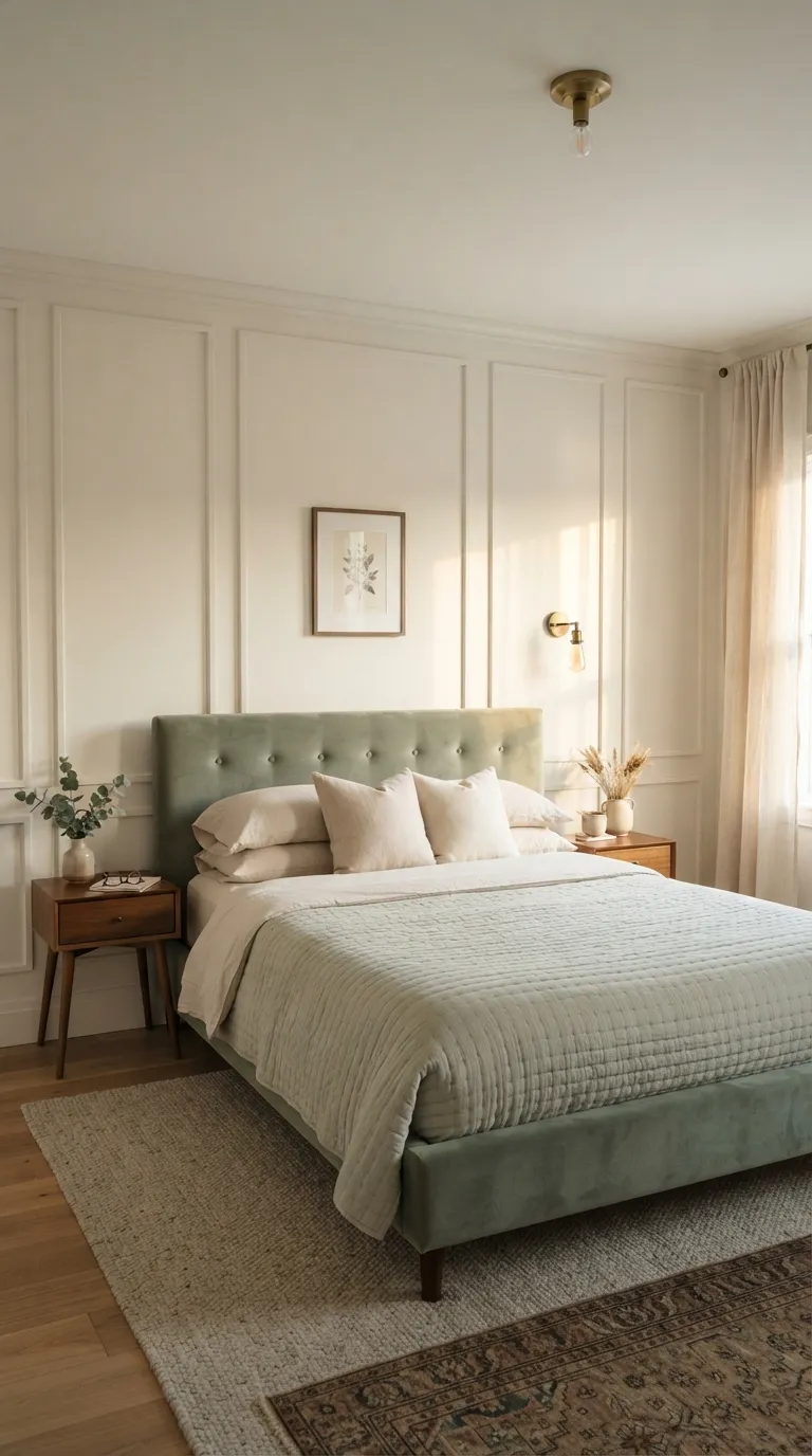bedroom wall decor ideas for women Panelled Accent Wall