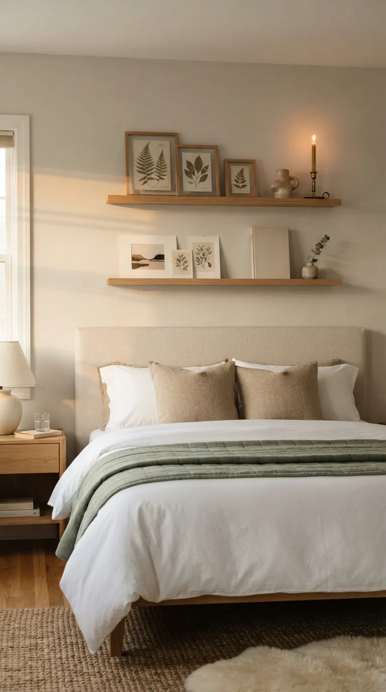bedroom wall decor ideas for women Picture Ledge Styling