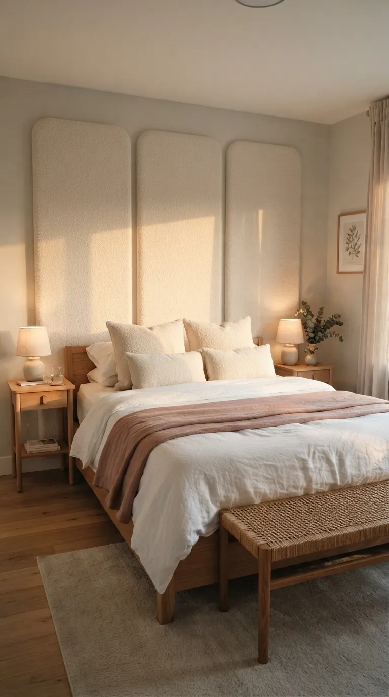bedroom wall decor ideas for women Soft Fabric Panels
