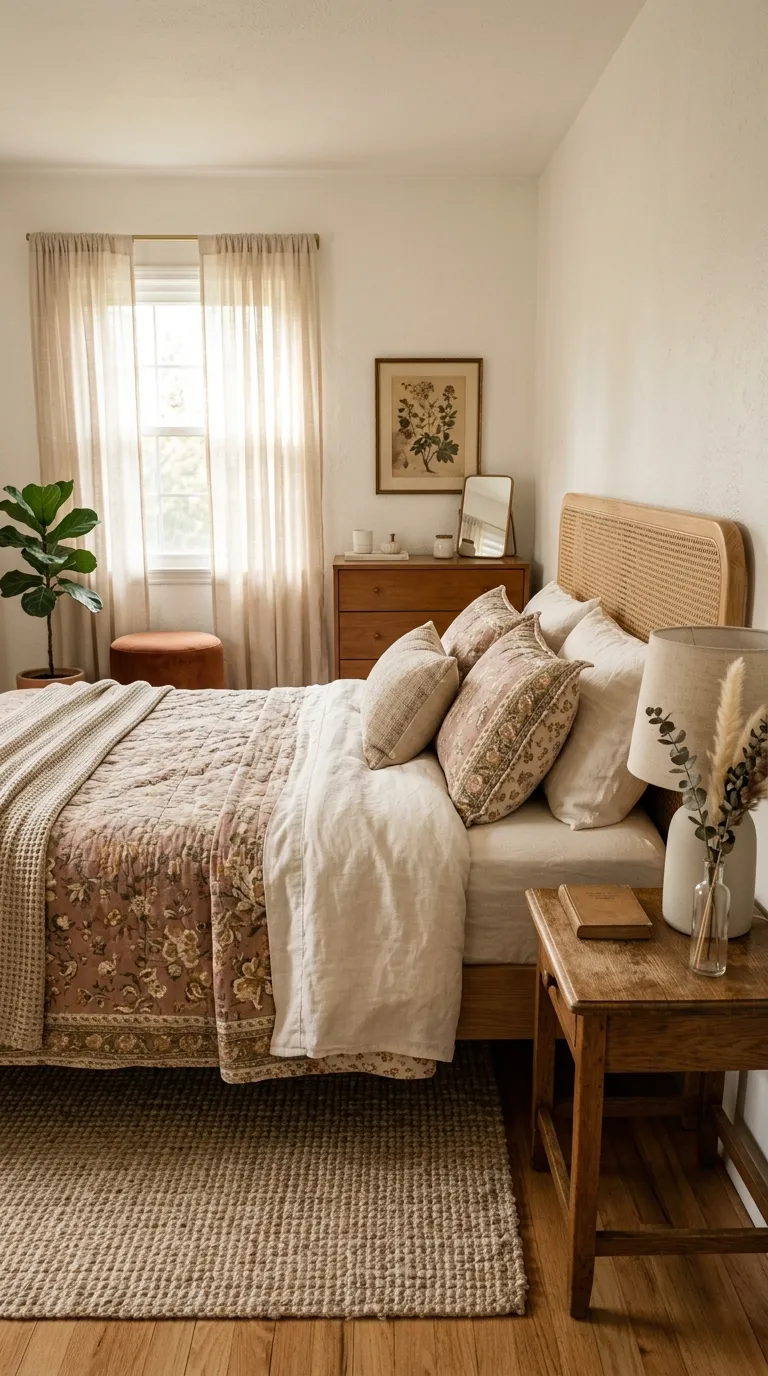 boho bedrooms for women Feminine Floral Prints