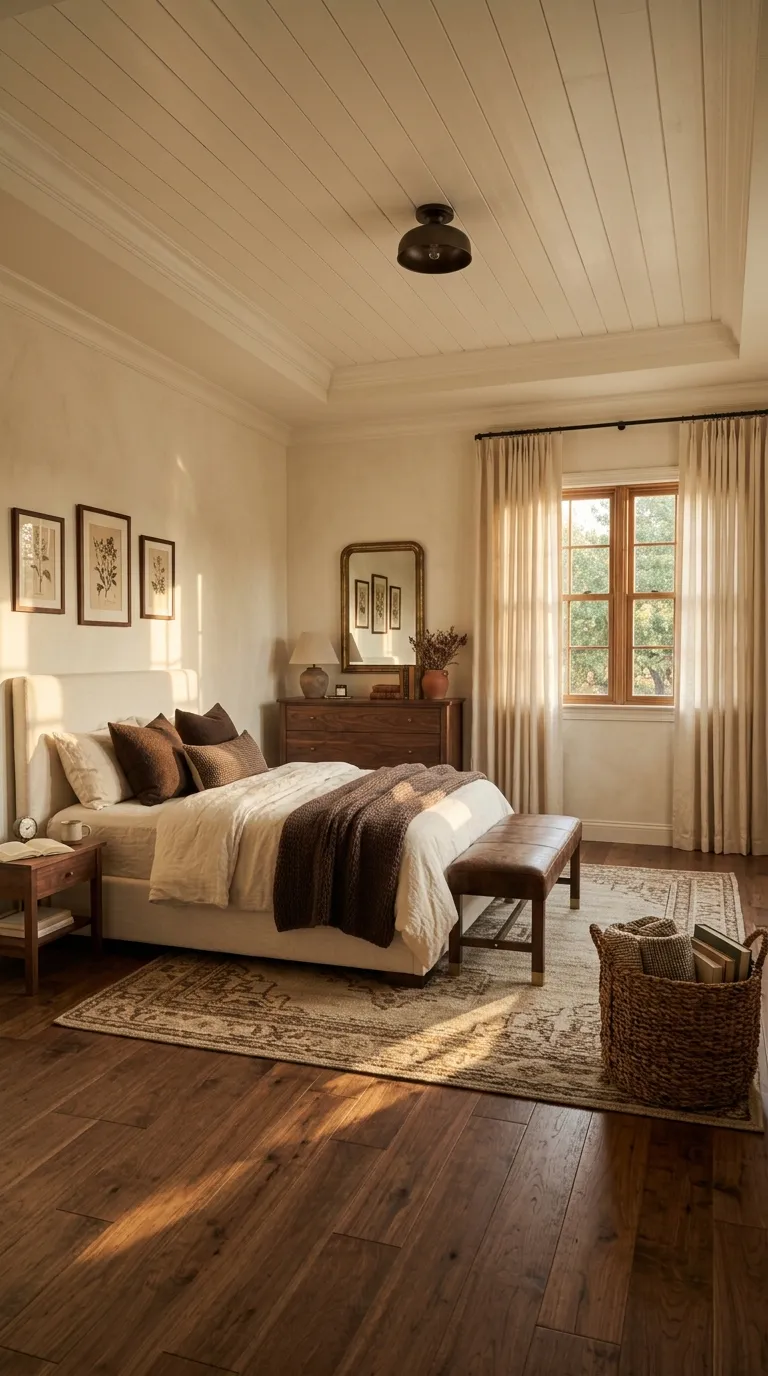 boho bedrooms for women Moody Brown Accents
