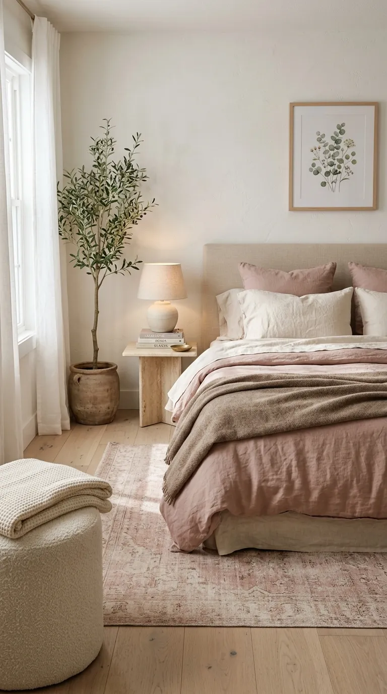 boho bedrooms for women Soft Blush Bedding