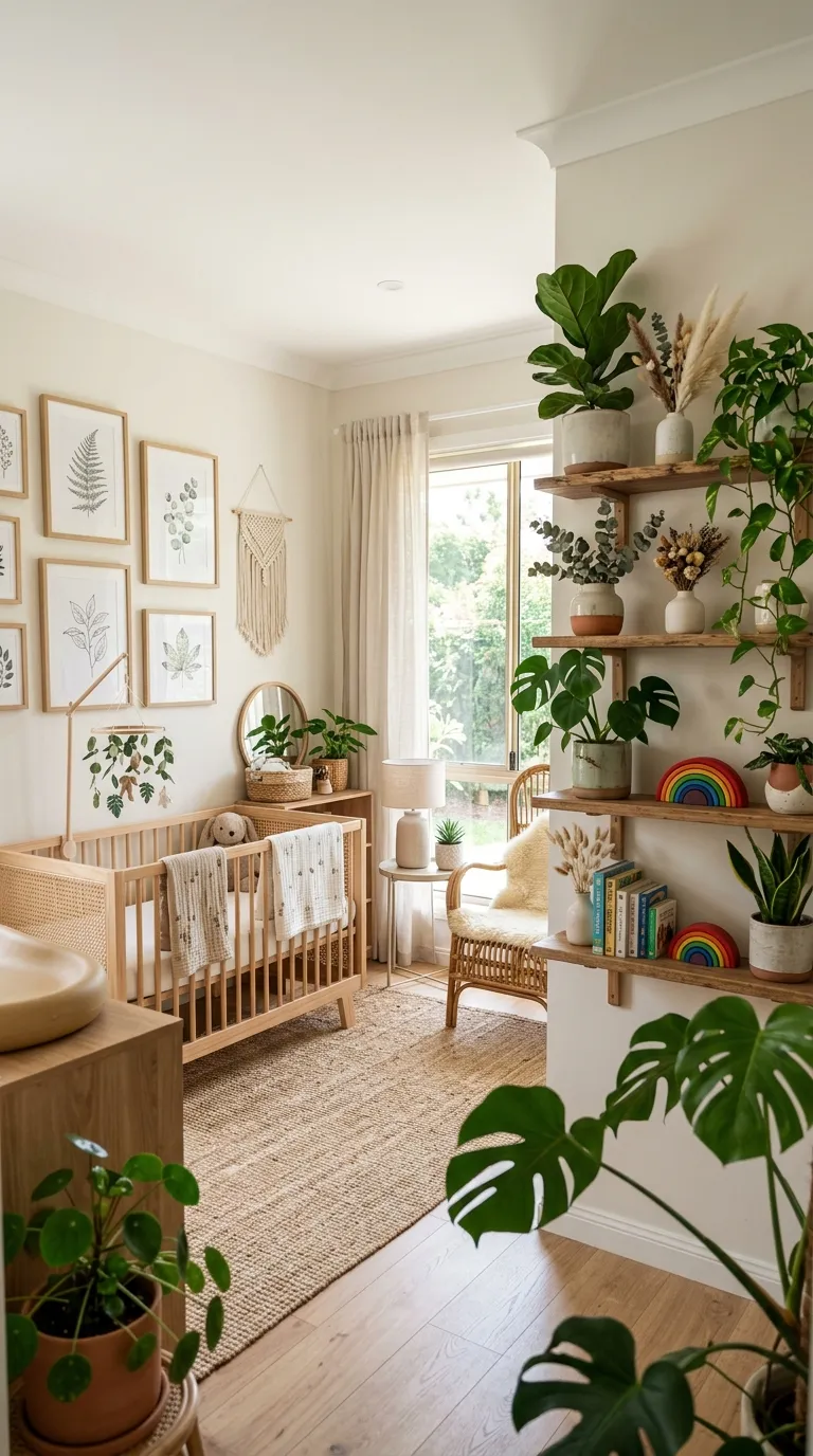 boho nursery decor ideas Botanical Nursery Accents