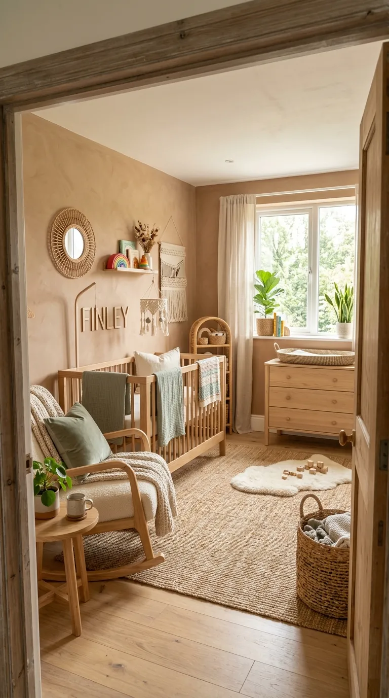 boho nursery decor ideas Earthy Color Palette