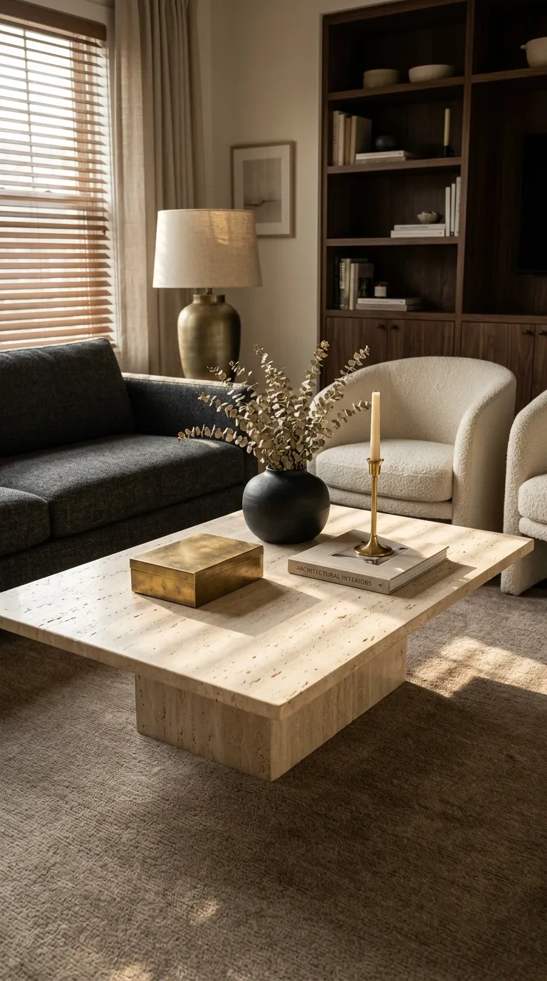 coffee tables ideas decorations Add Metallic Accents