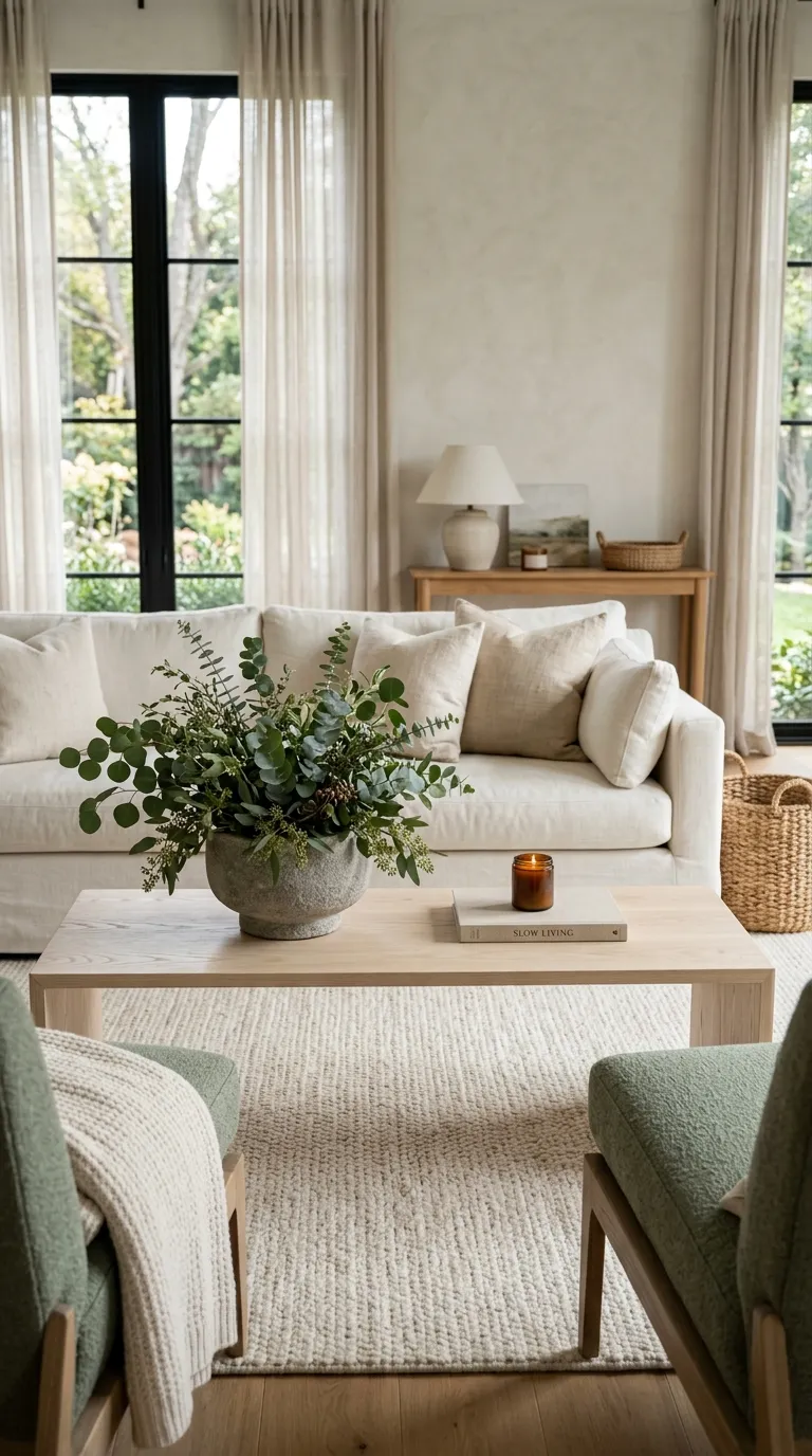 coffee tables ideas decorations Bring In Fresh Greenery