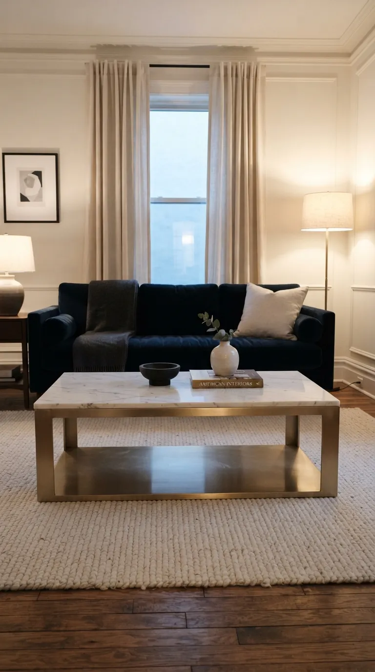 coffee tables ideas gold Gold And Marble