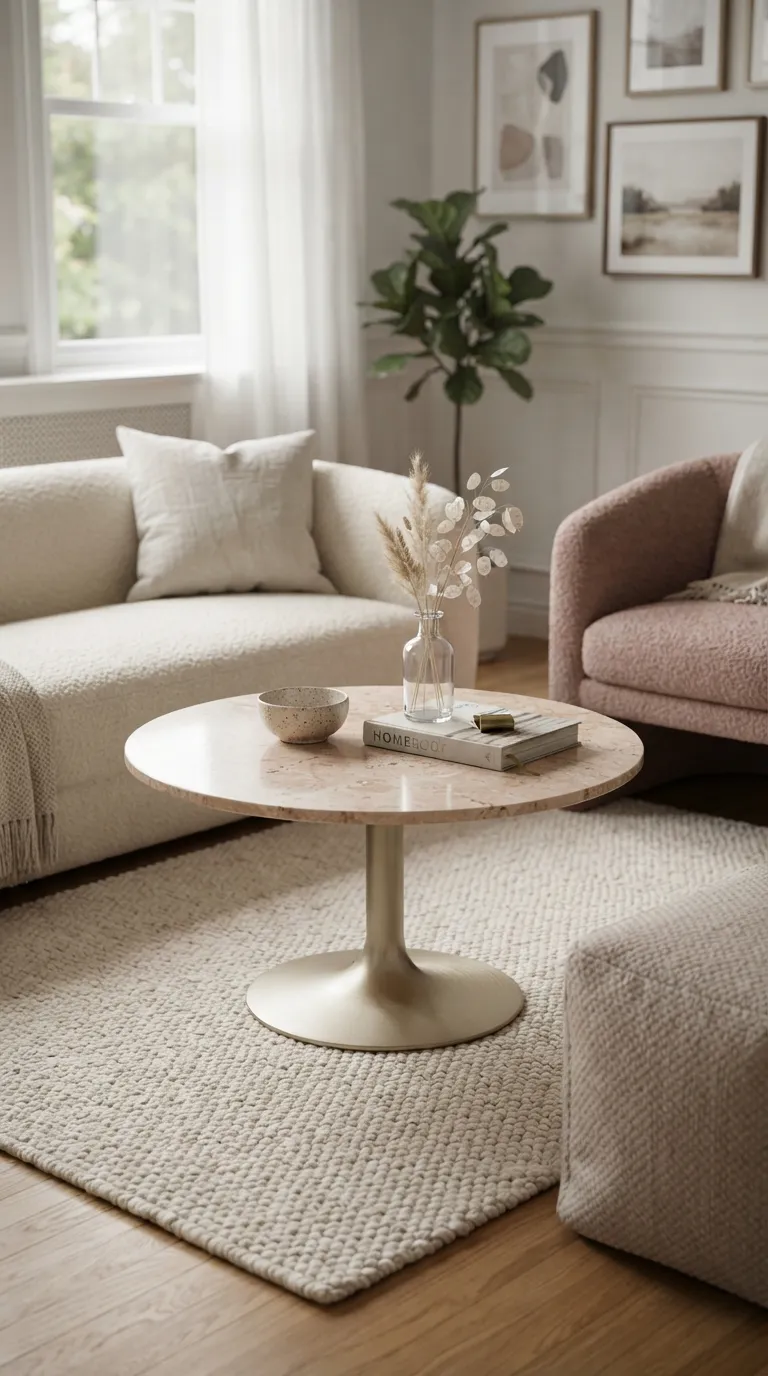 coffee tables ideas gold Gold With Soft Pink