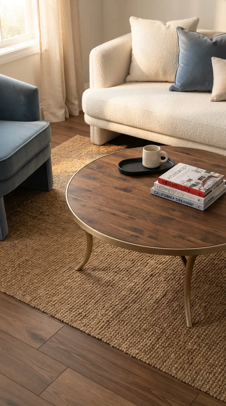 coffee tables ideas gold Gold With Walnut