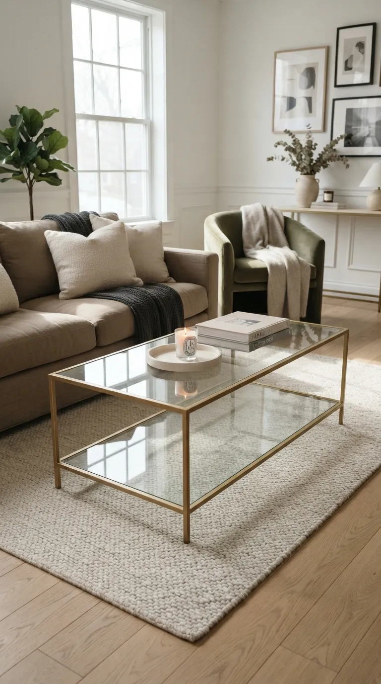 coffee tables ideas gold Slim Gold Frames