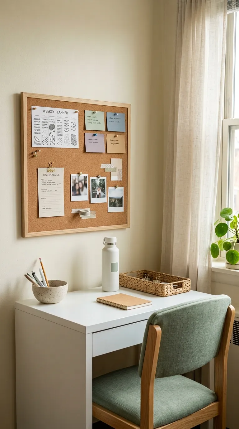 college cork board ideas Add a Weekly Reset Area