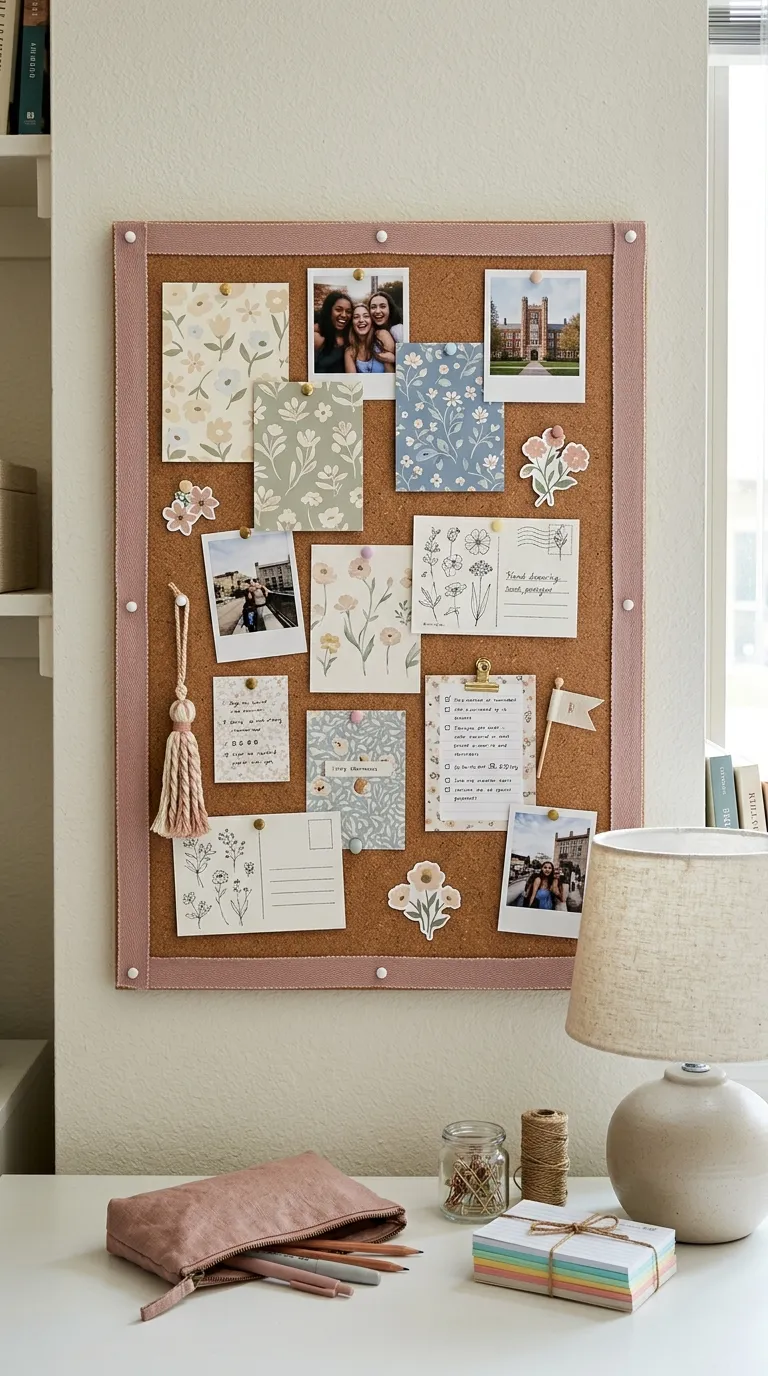 college cork board ideas Create a Ribbon Border