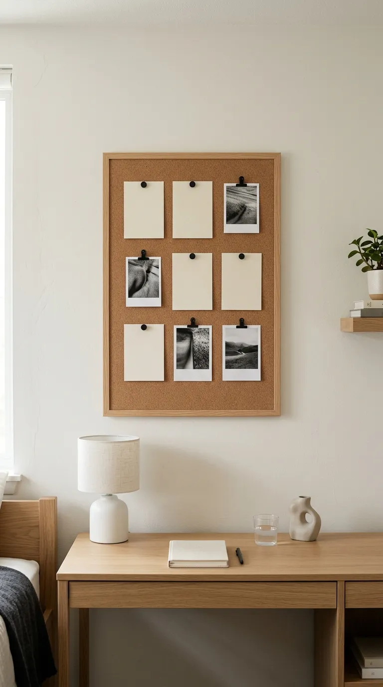 college cork board ideas Make a Minimalist Grid