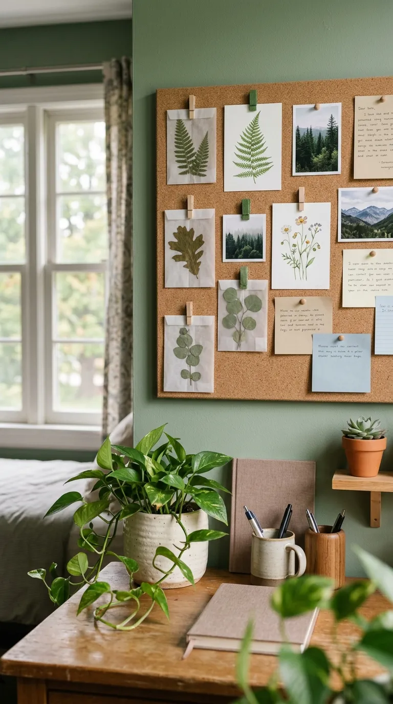 college cork board ideas Style It With Plants