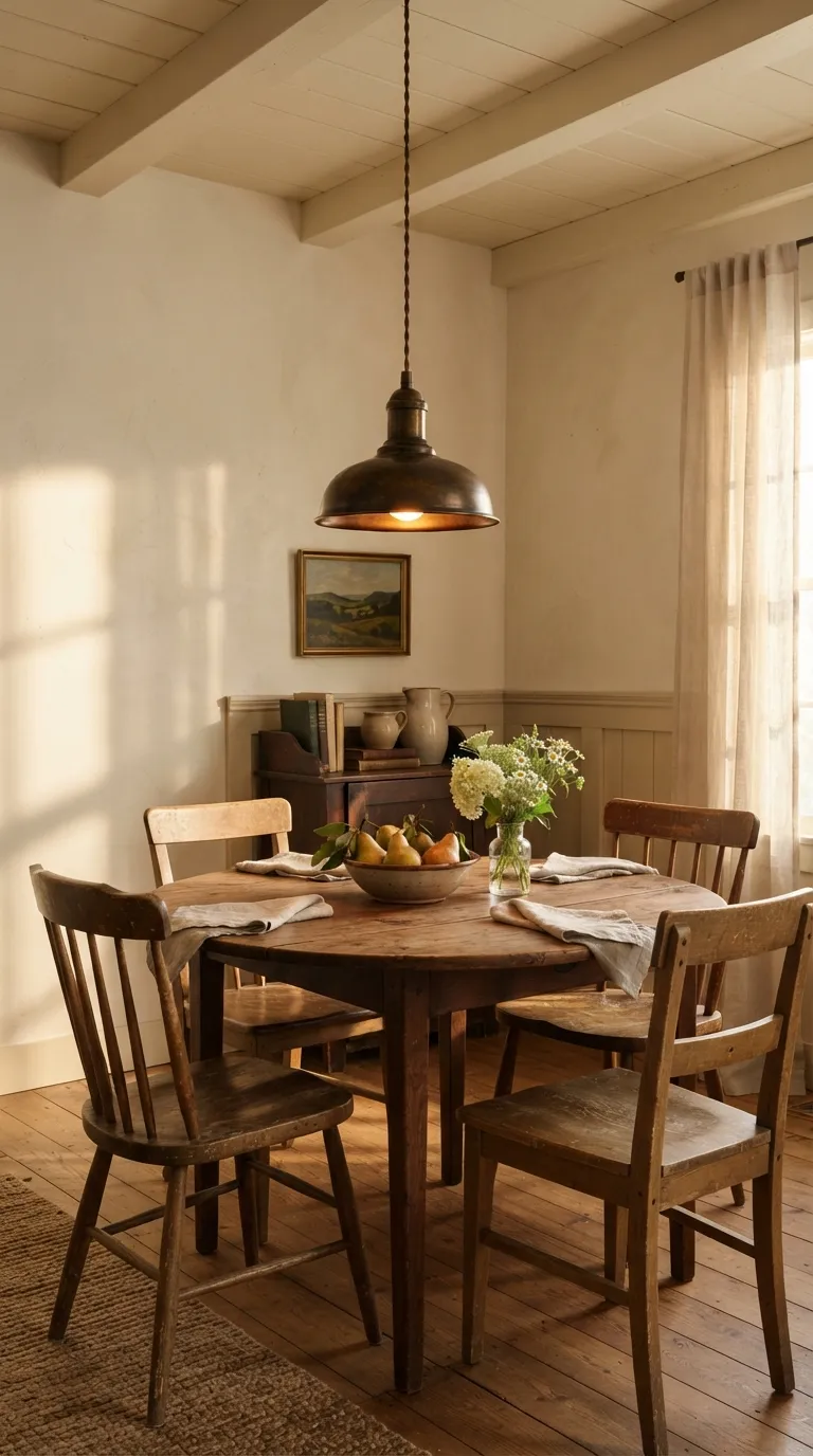 cottagecore vintage decor ideas Aged Brass Lighting
