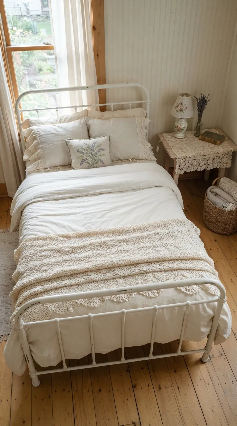 cottagecore vintage decor ideas Lace and Crochet Layers