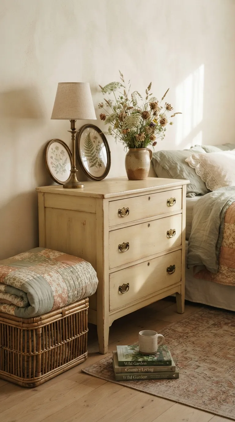 cottagecore vintage decor ideas Painted Wooden Furniture