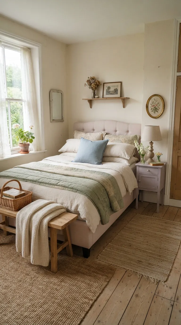 cottagecore vintage decor ideas Soft Pastel Bedrooms