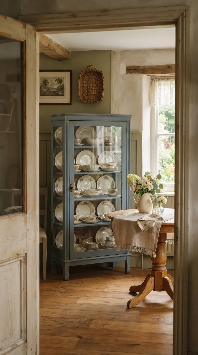 cottagecore vintage decor ideas Vintage China Displays