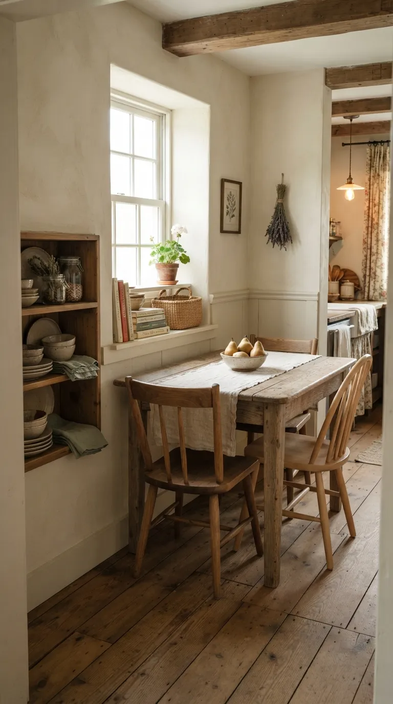 cottagecore vintage decor ideas Weathered Wood Details