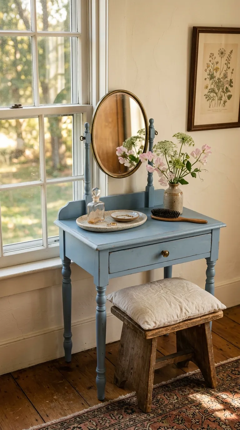 cozy cottagecore aesthetic room ideas Pretty Dressing Table