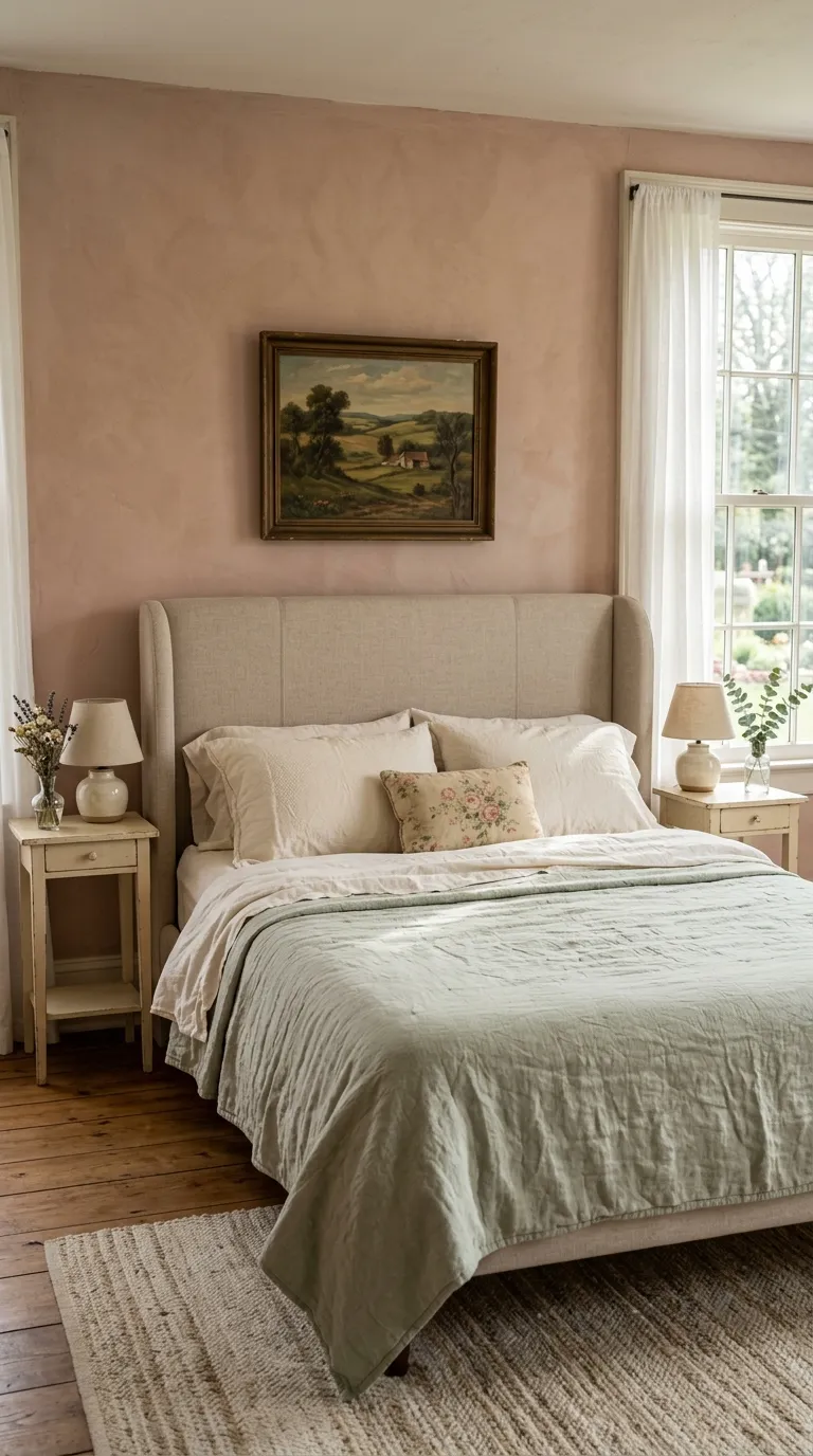 cozy cottagecore aesthetic room ideas Soft Cottage Headboard