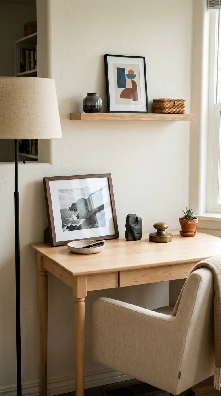 cozy desk setup inspiration Personal Display Pieces