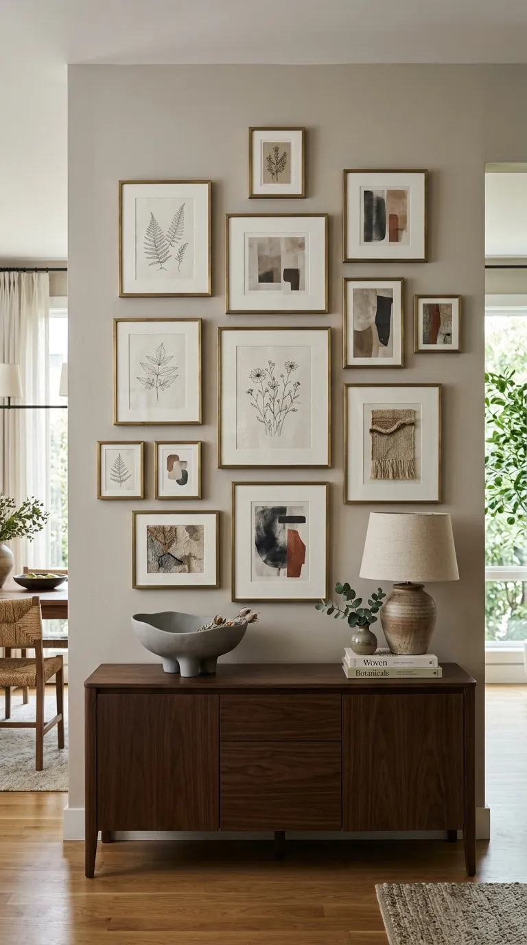 dinning room decoration idea Curated Wall Gallery
