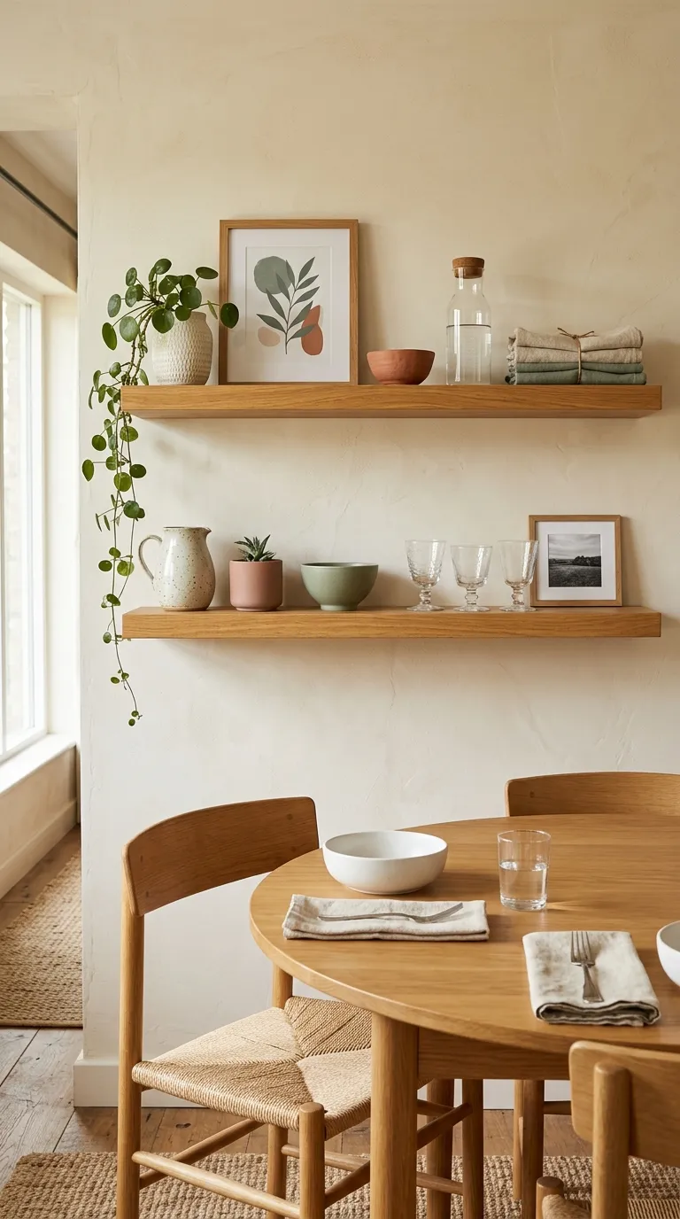 dinning room decoration idea Open Shelf Display
