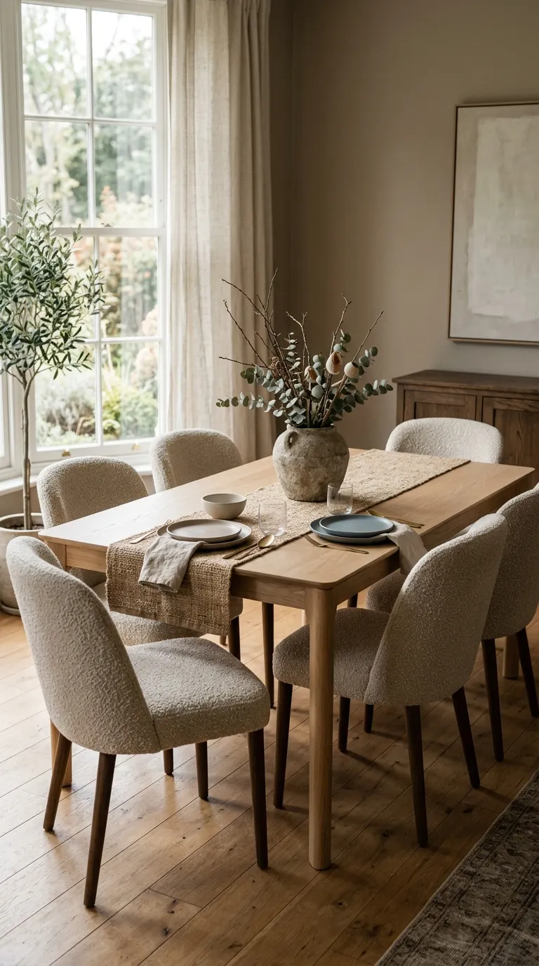 dinning room decoration idea Textured Dining Chairs