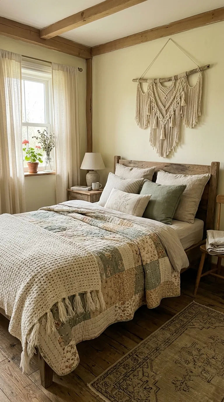 DIY cottagecore decor ideas Handmade Textile Accents