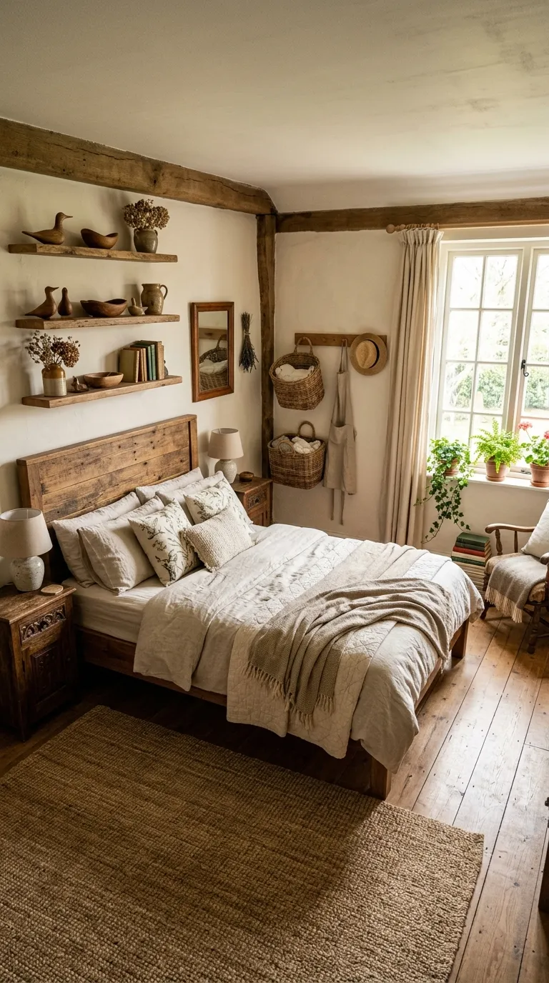 DIY cottagecore decor ideas Natural Wood Details