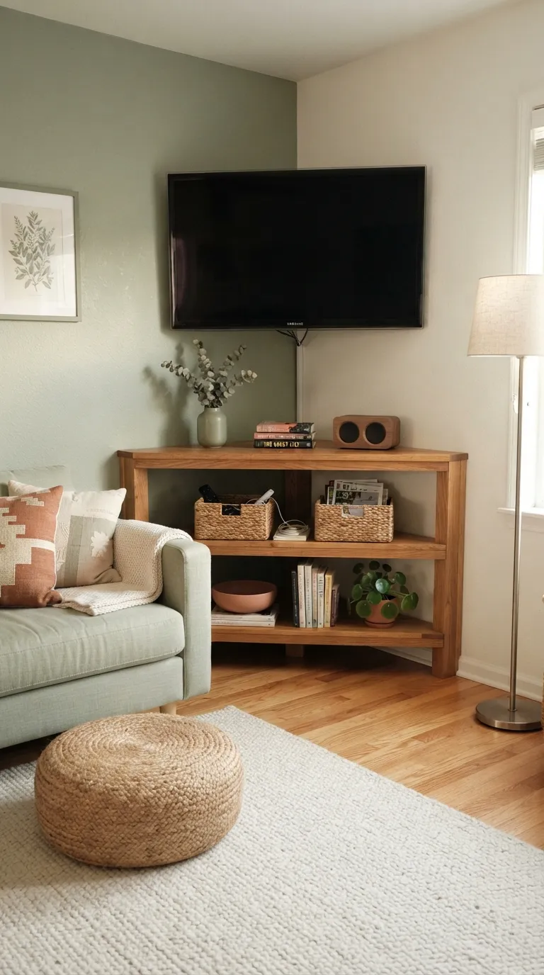 diy tv stand ideas on a budget Corner TV Stand
