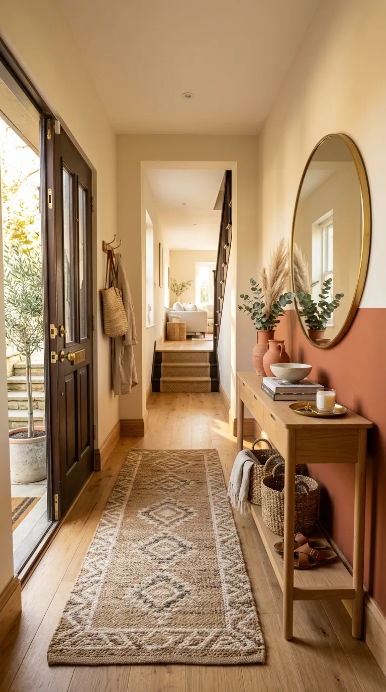 entry hallway decor ideas Warm Color Palettes