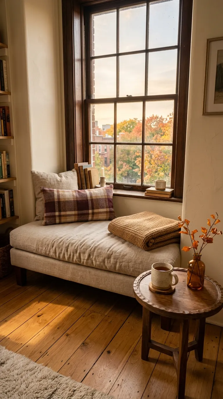 fall apartment decor Cozy Window Nook