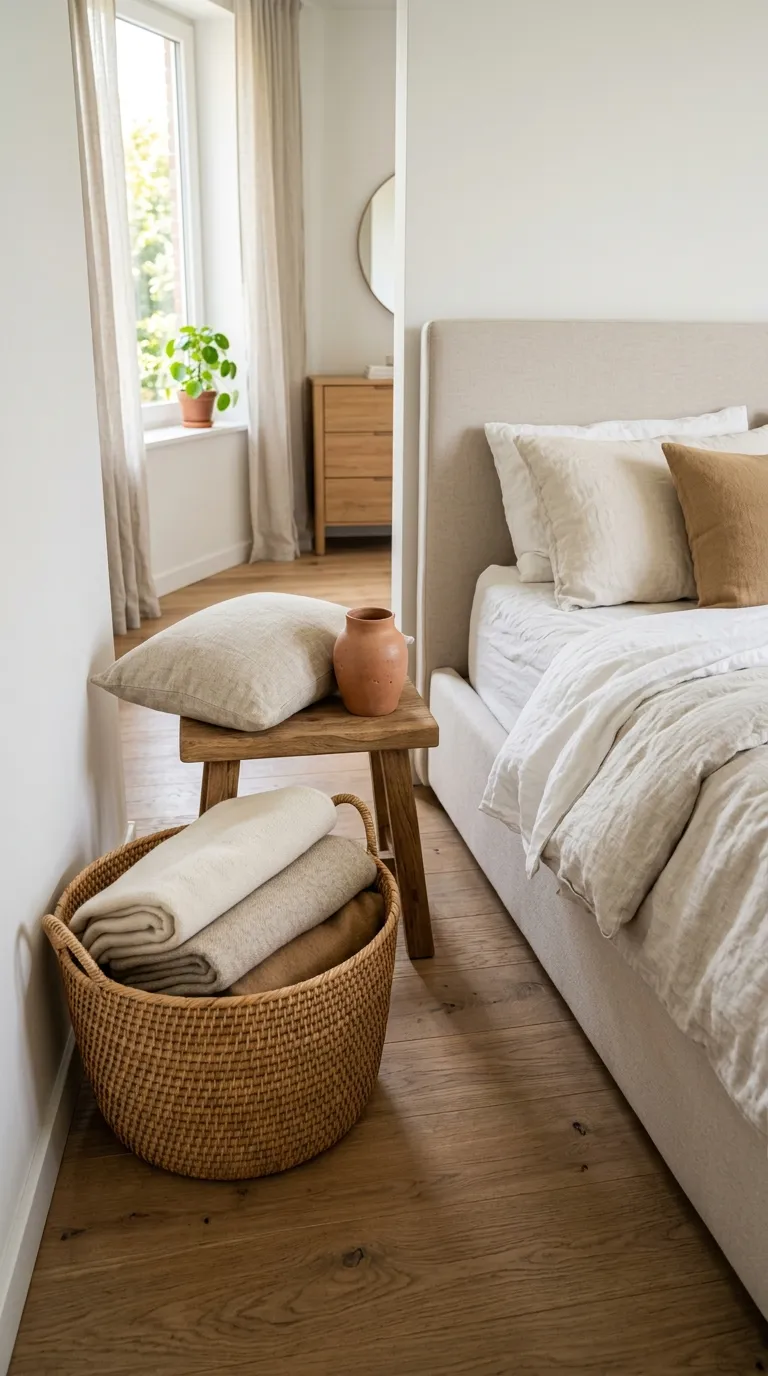 fall apartment decor Woven Basket Storage