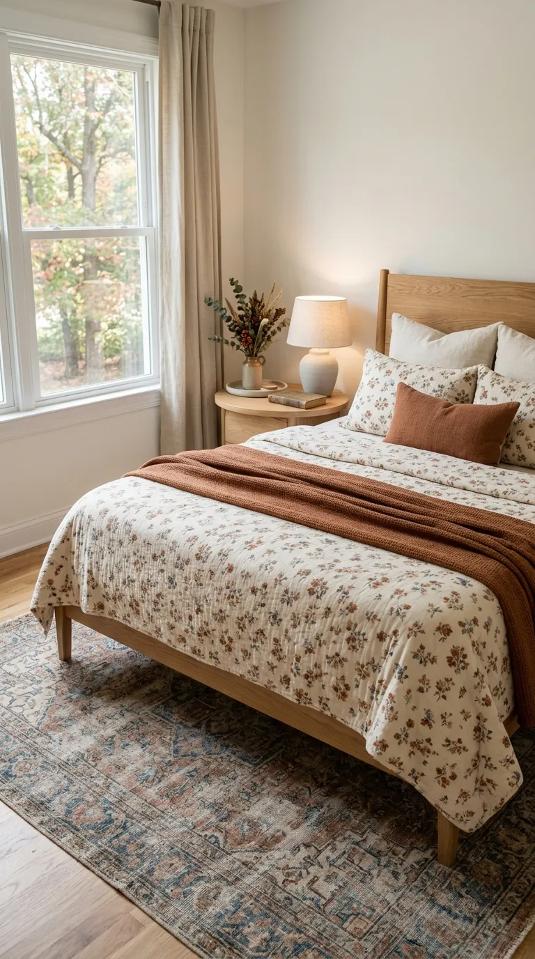 fall bedroom ideas Autumn Floral Bedding