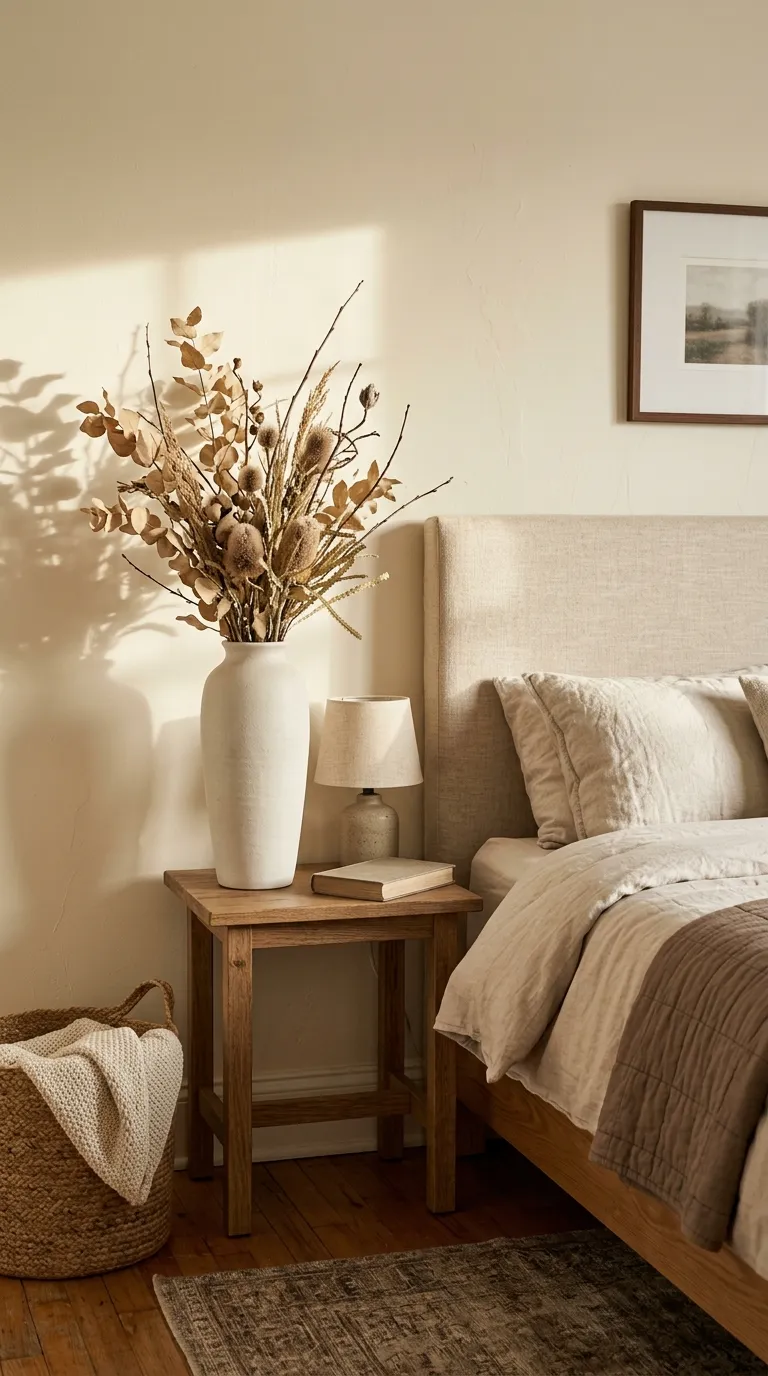 fall bedroom ideas Dried Branch Decor
