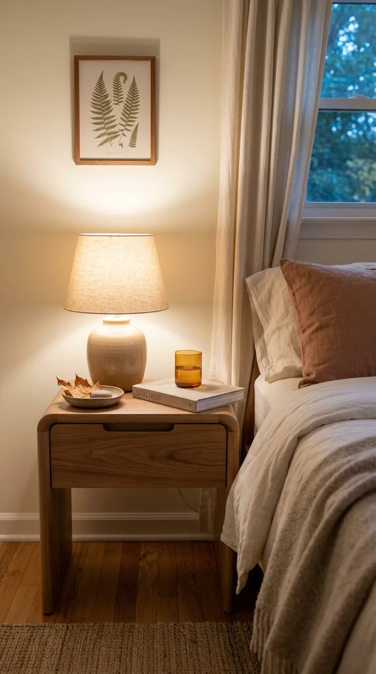 fall bedroom ideas Simple Fall Nightstand