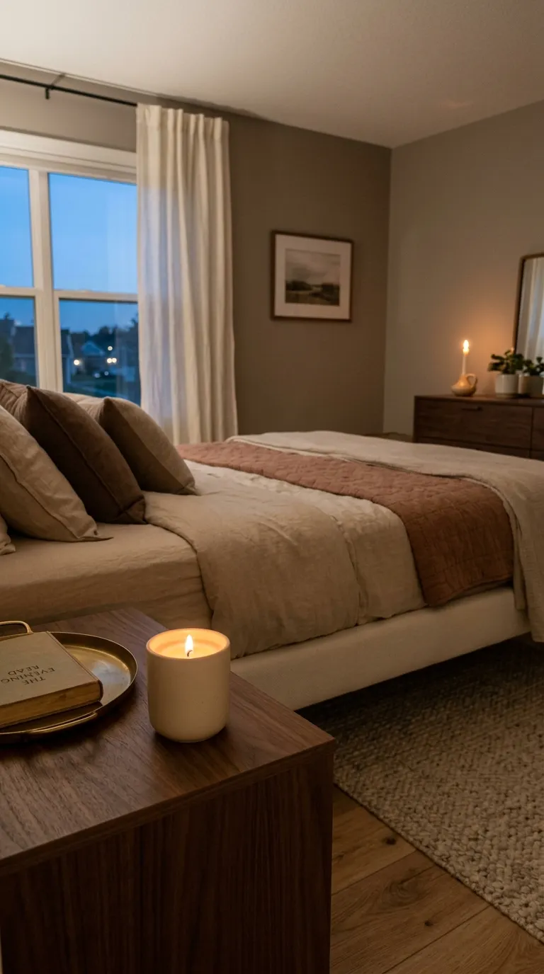 fall bedroom ideas Soft Candlelight Accents