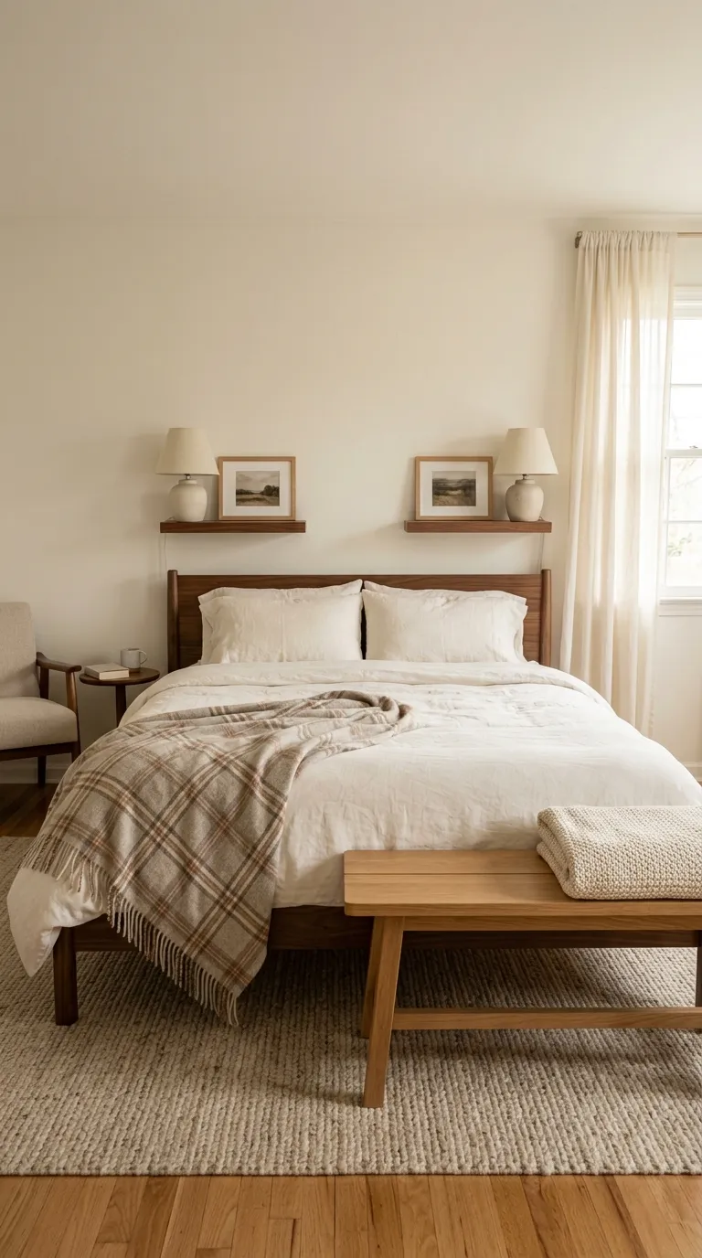 fall bedroom ideas Soft Plaid Throws