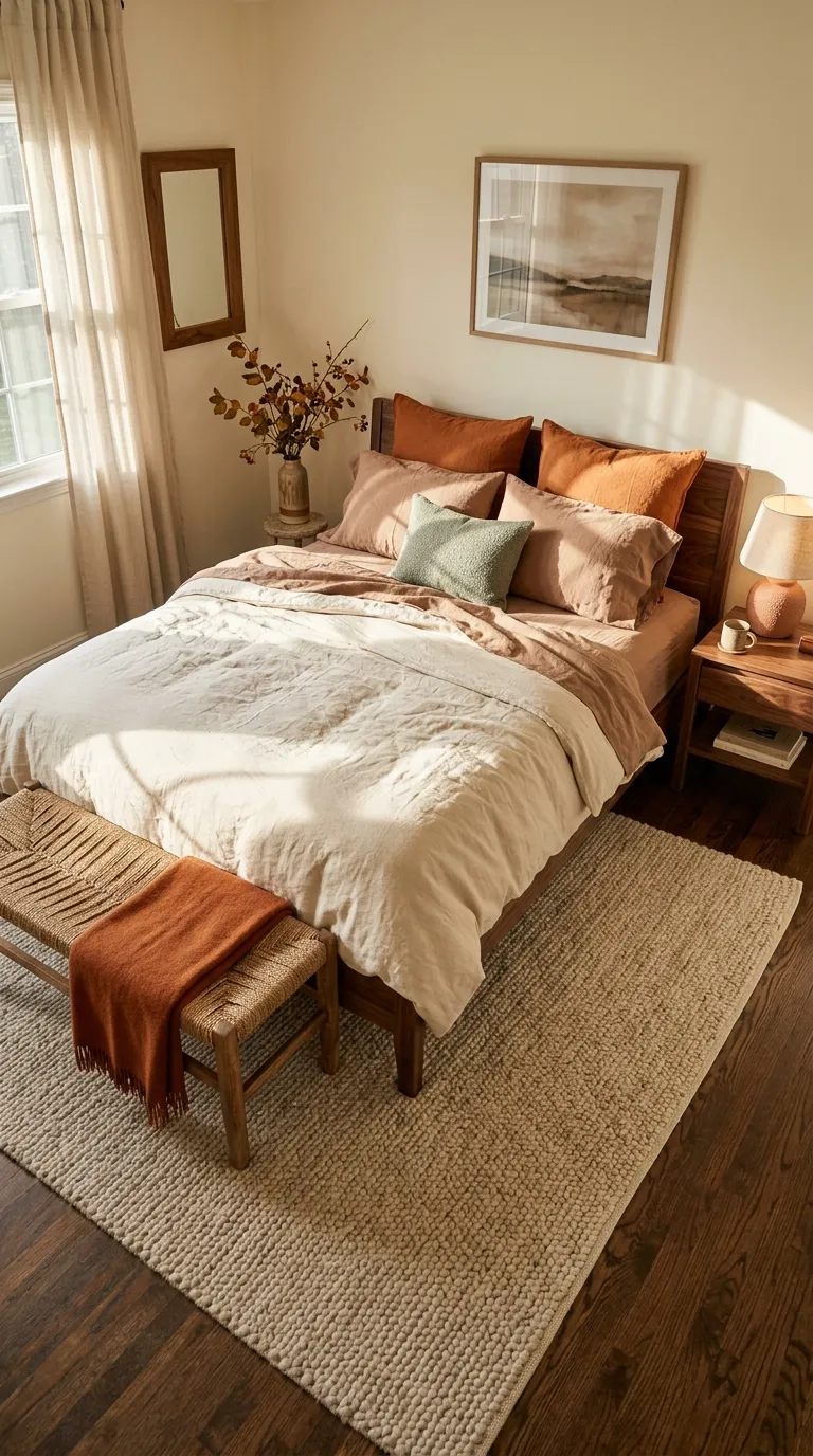 fall home decor Earthy Bedroom Palette