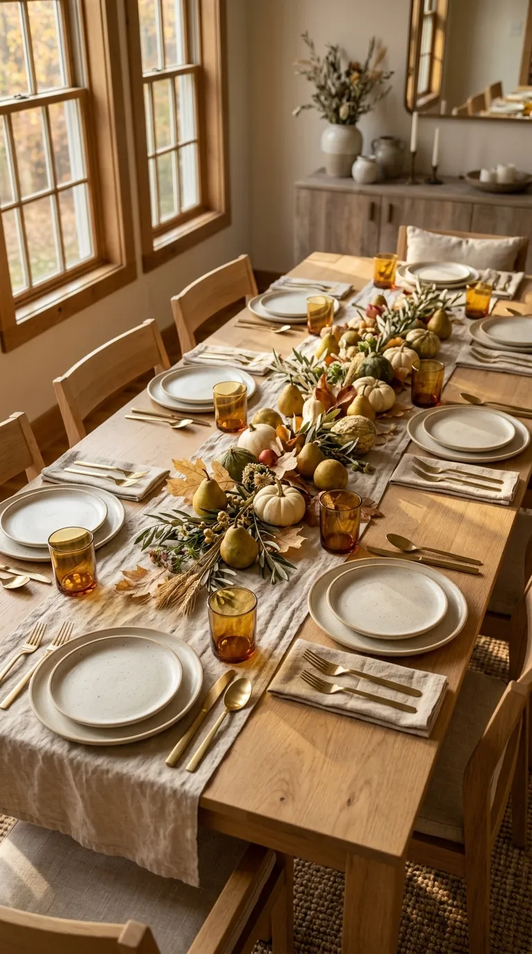 fall home decor Harvest-Inspired Table