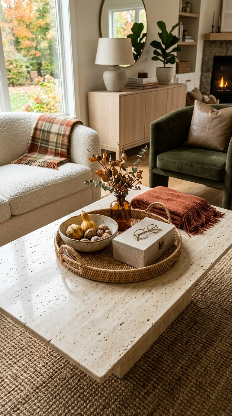 fall home decor Textured Coffee Table