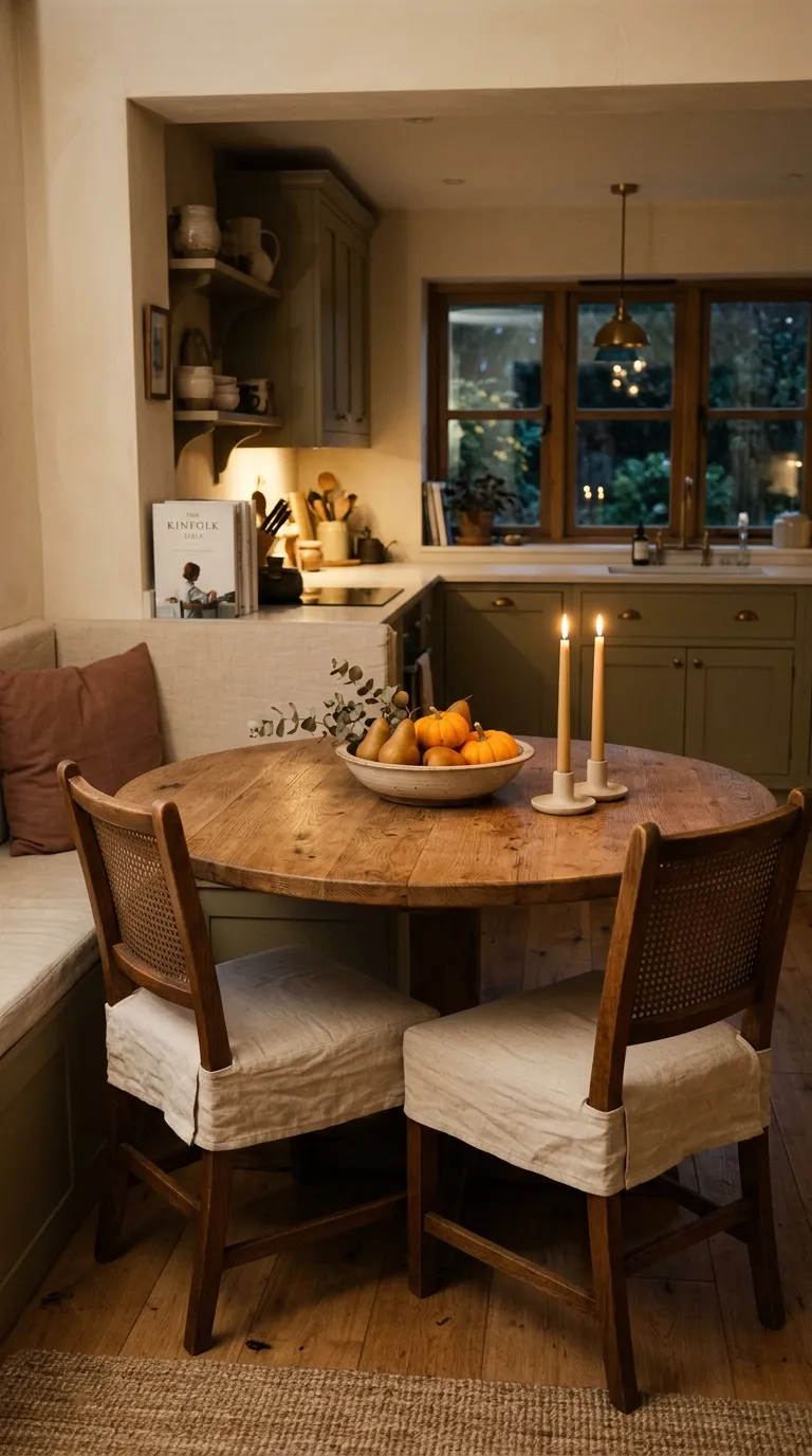 fall kitchen decor Candlelit Harvest Nook