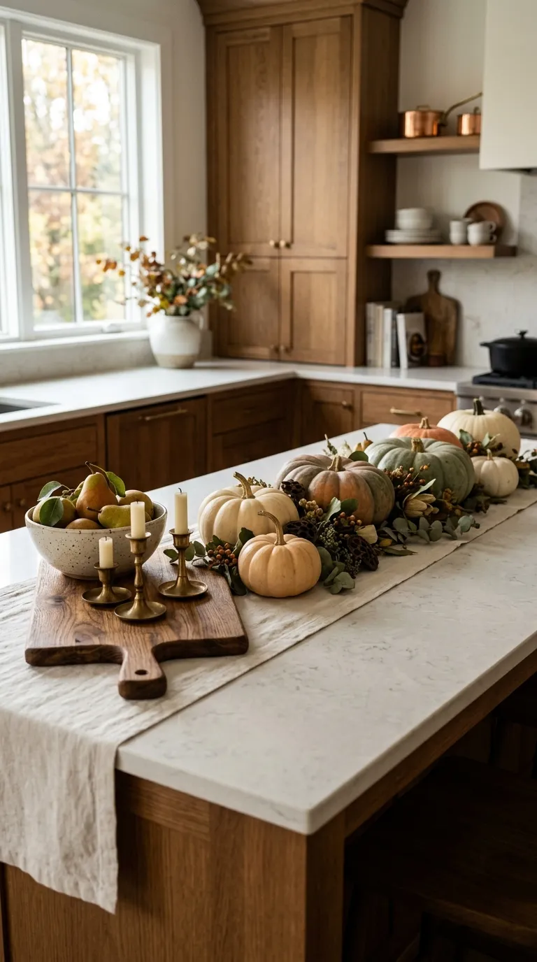 fall kitchen decor Pumpkin Island Display