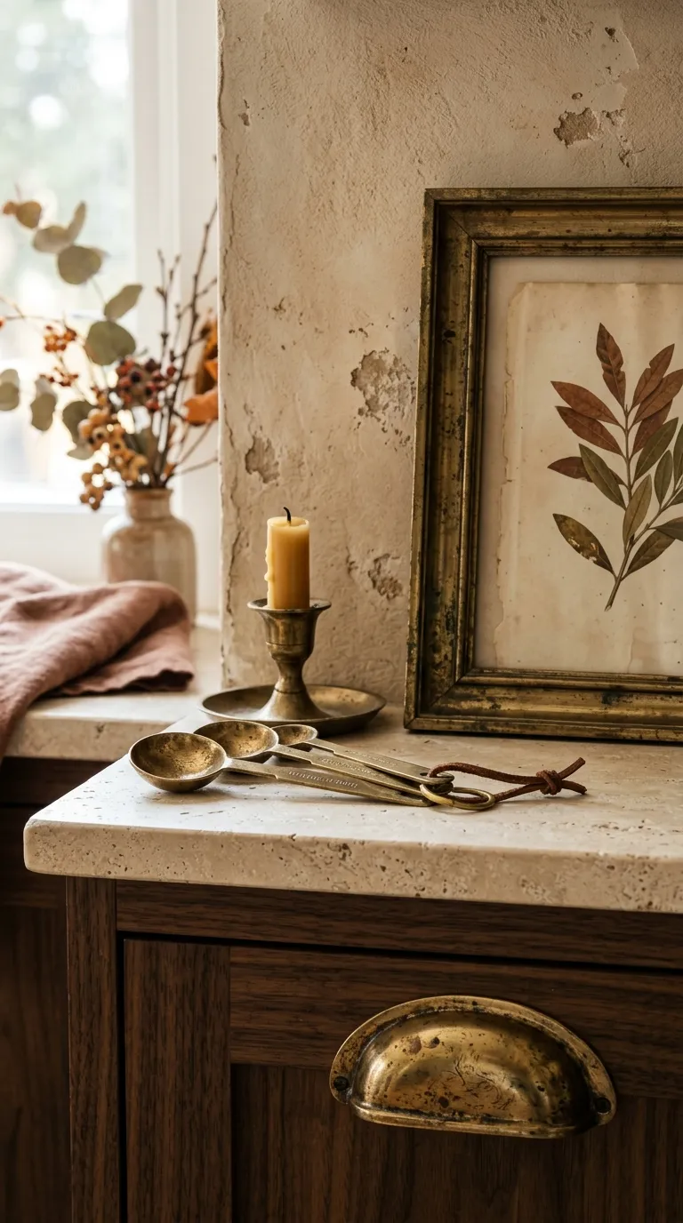 fall kitchen decor Vintage Brass Details