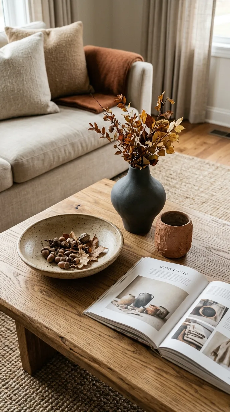 fall living room decor Stoneware Styling