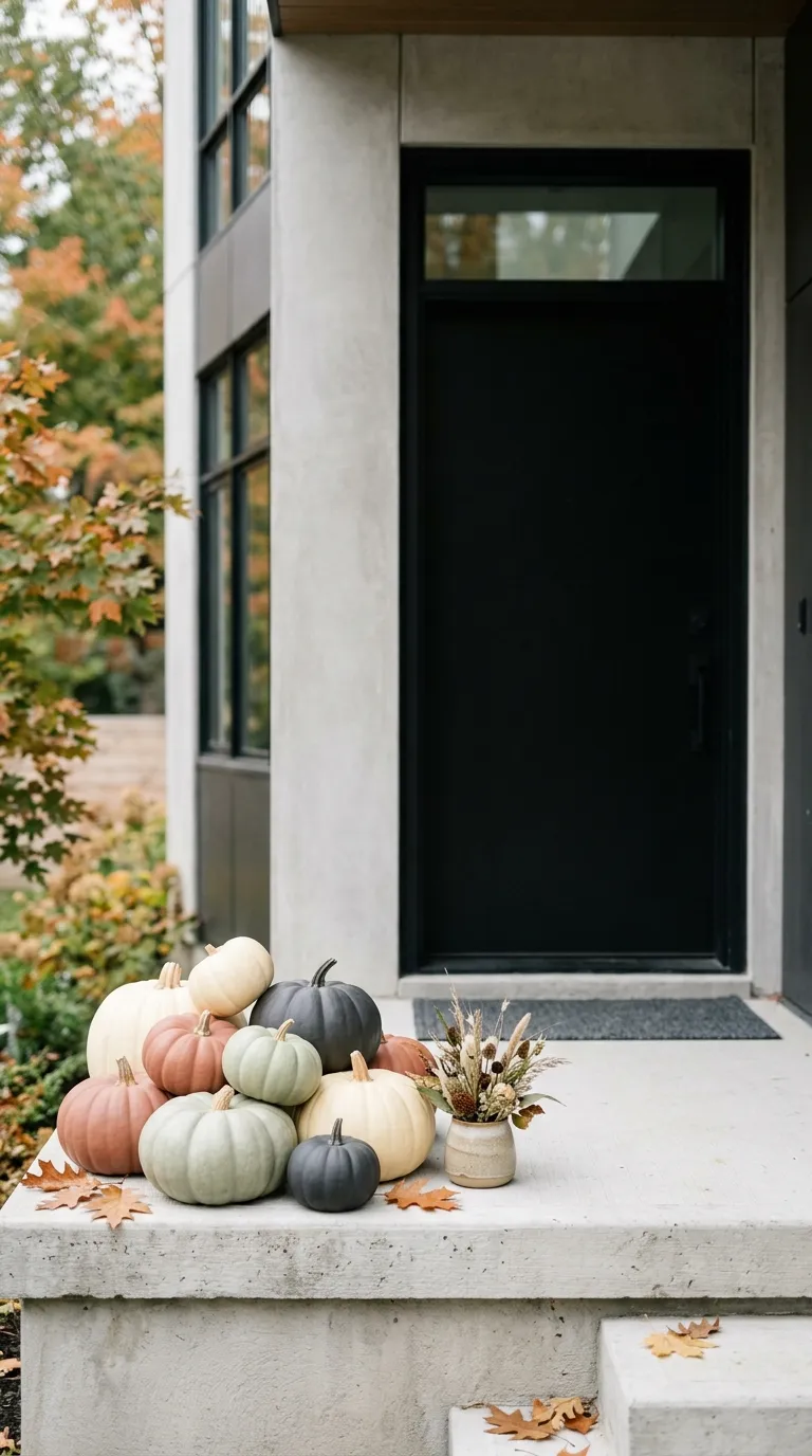 fall porch decor Painted Pumpkin Group